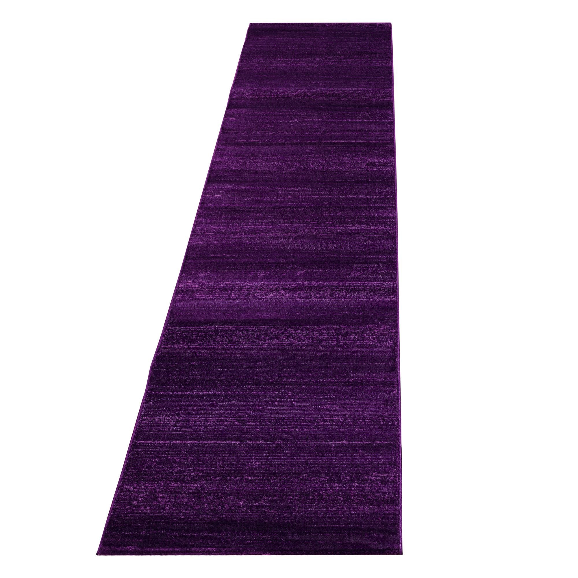 Kurzflorteppiche, Unicolor - Einfarbig, Farbe Violett, Teppich für Wohnzimmer, Rücken aus Jute - Image 7