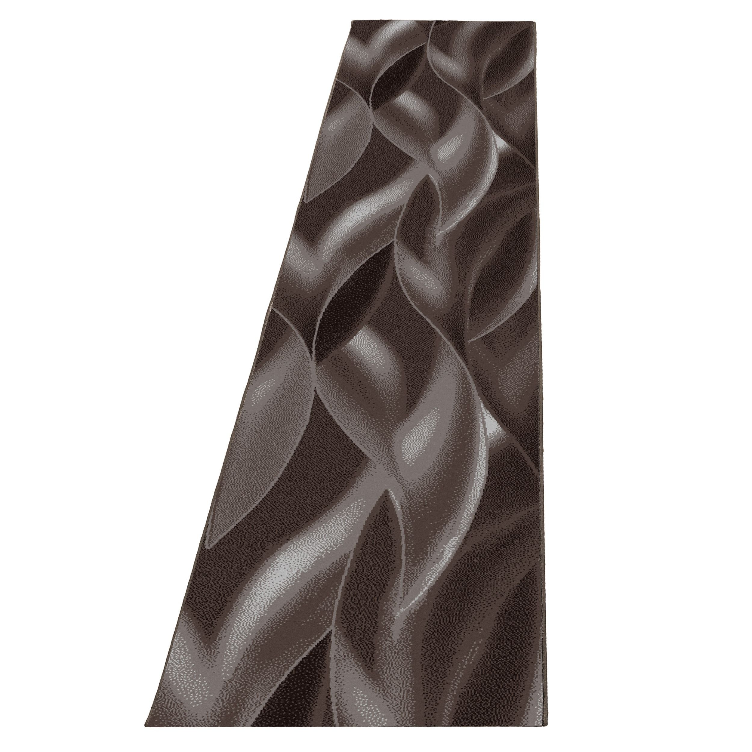 Design Kurzflor Teppich: Abstrakte Wellen in Braun - Image 7