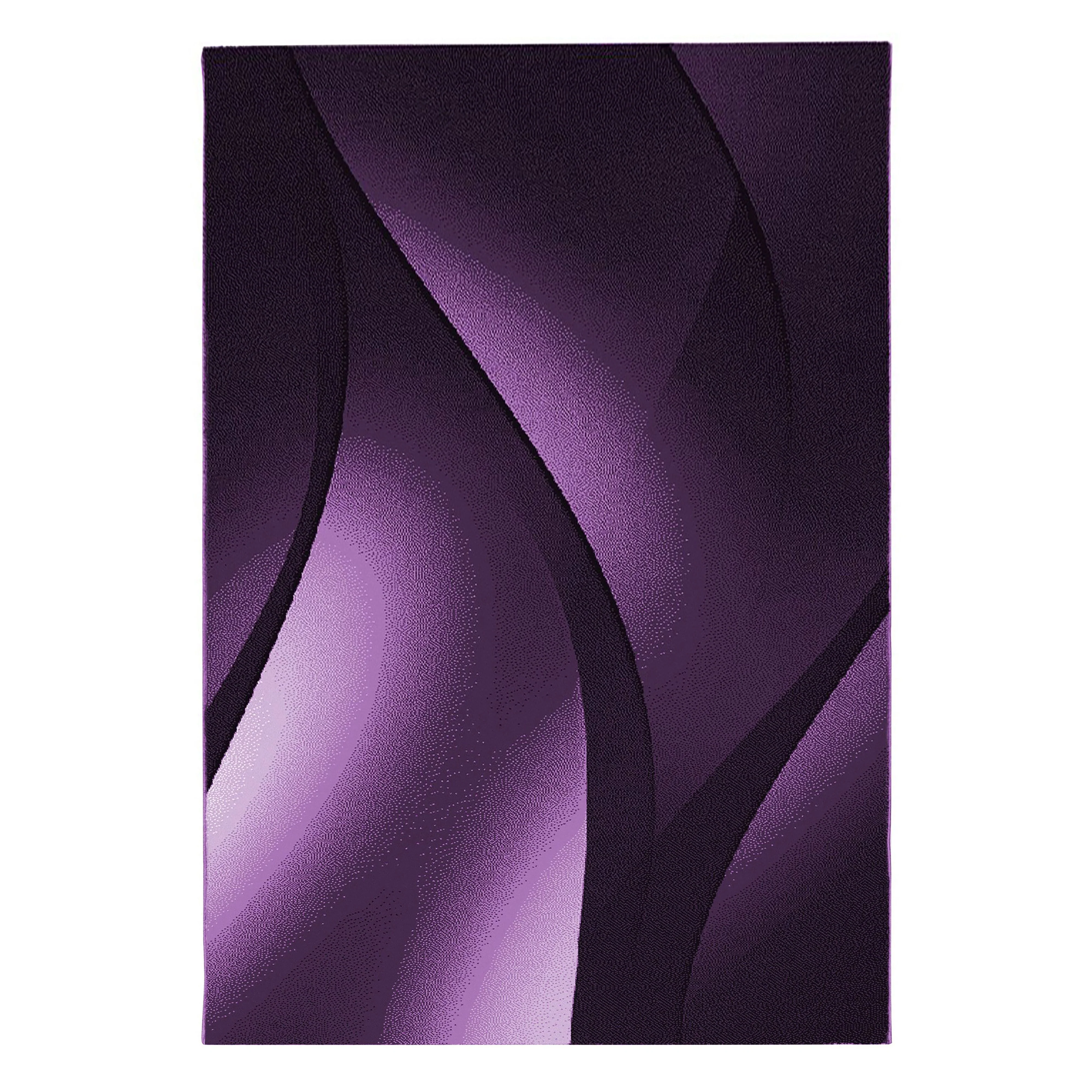 Kurzflorteppiche, Ombre Design, Farbe Violett, Teppich für Wohnzimmer, Rücken aus Jute - Image 2