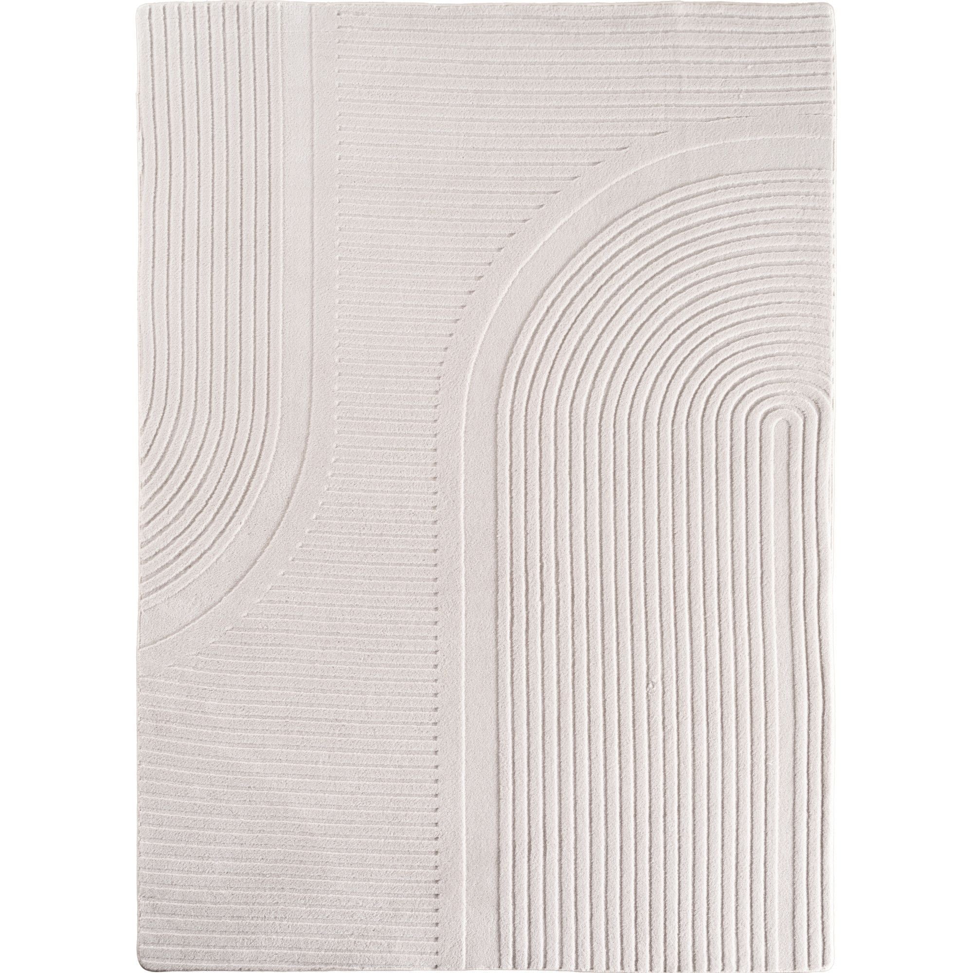 Einfarbiger Skandinavischer Boho Teppich Creme 8x15 cm, Weicher Waschbarer Deko Teppich mit 3D-Effekt, Pflegeleichter Läufer Teppich Wohnzimmer und Schlafzimmer - Image 2