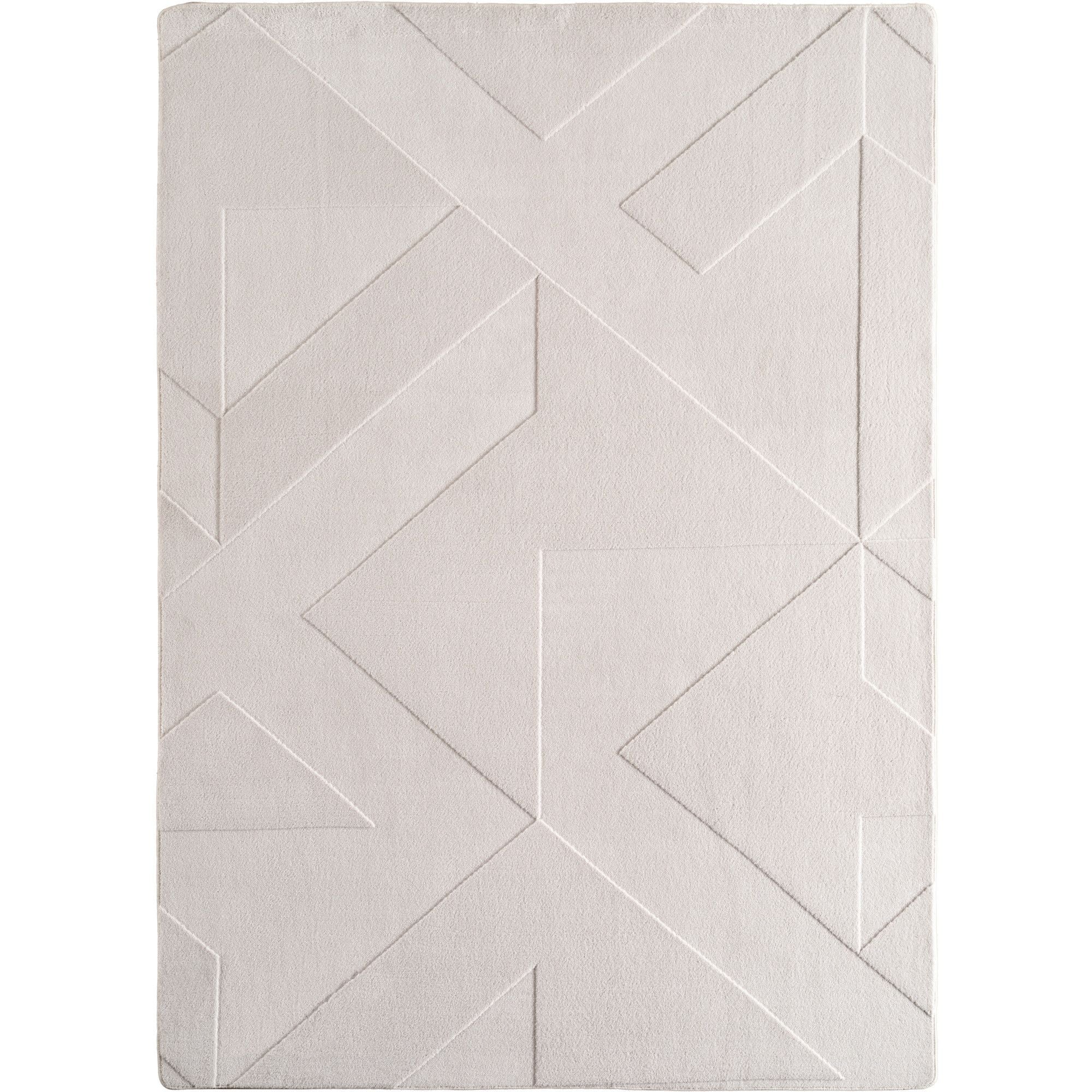 Boho Teppich mit Geometrischem Design, Einfarbig Creme 8x15 cm, Weicher & Pflegeleichter Deko Teppich, Waschbarer Läufer mit 3D-Effekt für Wohnzimmer und Schlafzimmer - Image 2