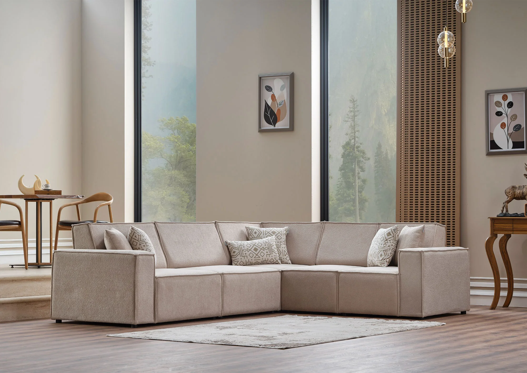 RELAX Eckgarnitur | Creme - Image 4