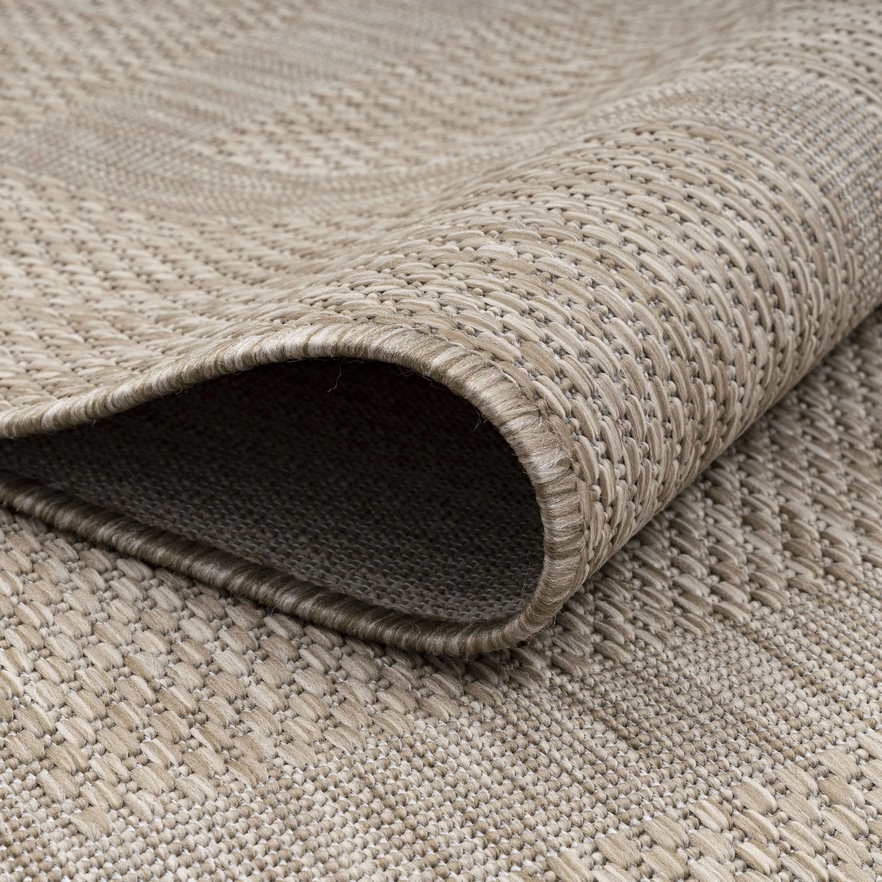 Outdoorteppiche, Unicolor - Einfarbig, Farbe Beige, Teppich für Terasse-Balkon-Küche, Rücken aus Polypropylen - Image 5