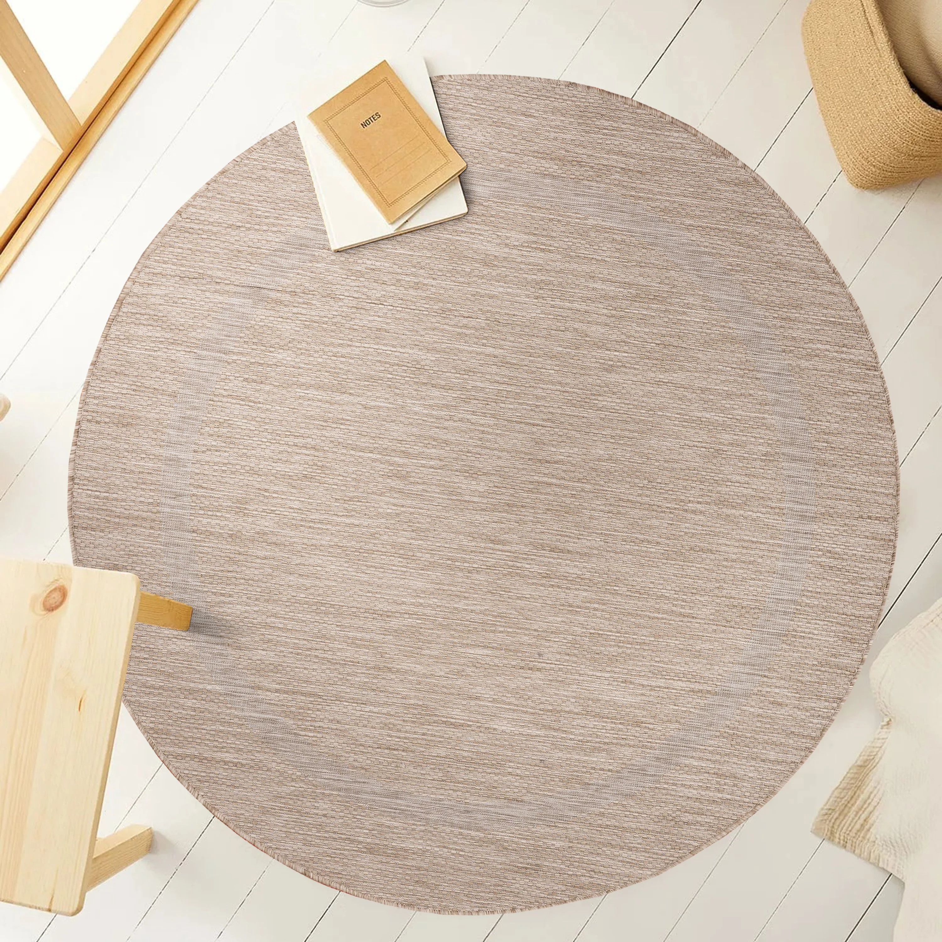 Outdoorteppiche, Unicolor - Einfarbig, Farbe Beige, Teppich für Terasse-Balkon-Küche, Rücken aus Polypropylen - Image 7
