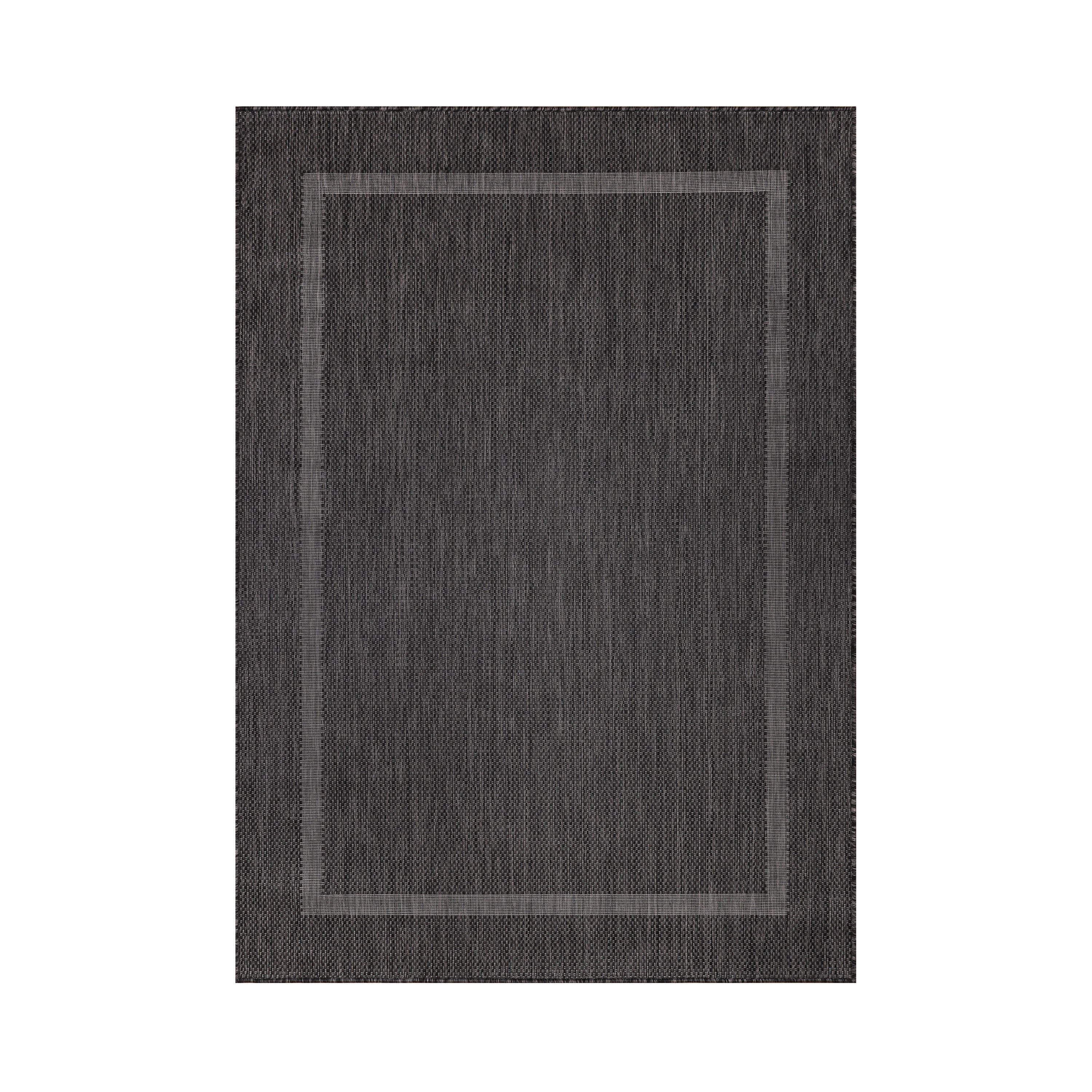 Outdoorteppiche, Unicolor - Einfarbig, Farbe Schwarz, Teppich für Terasse-Balkon-Küche, Rücken aus Polypropylen - Image 2