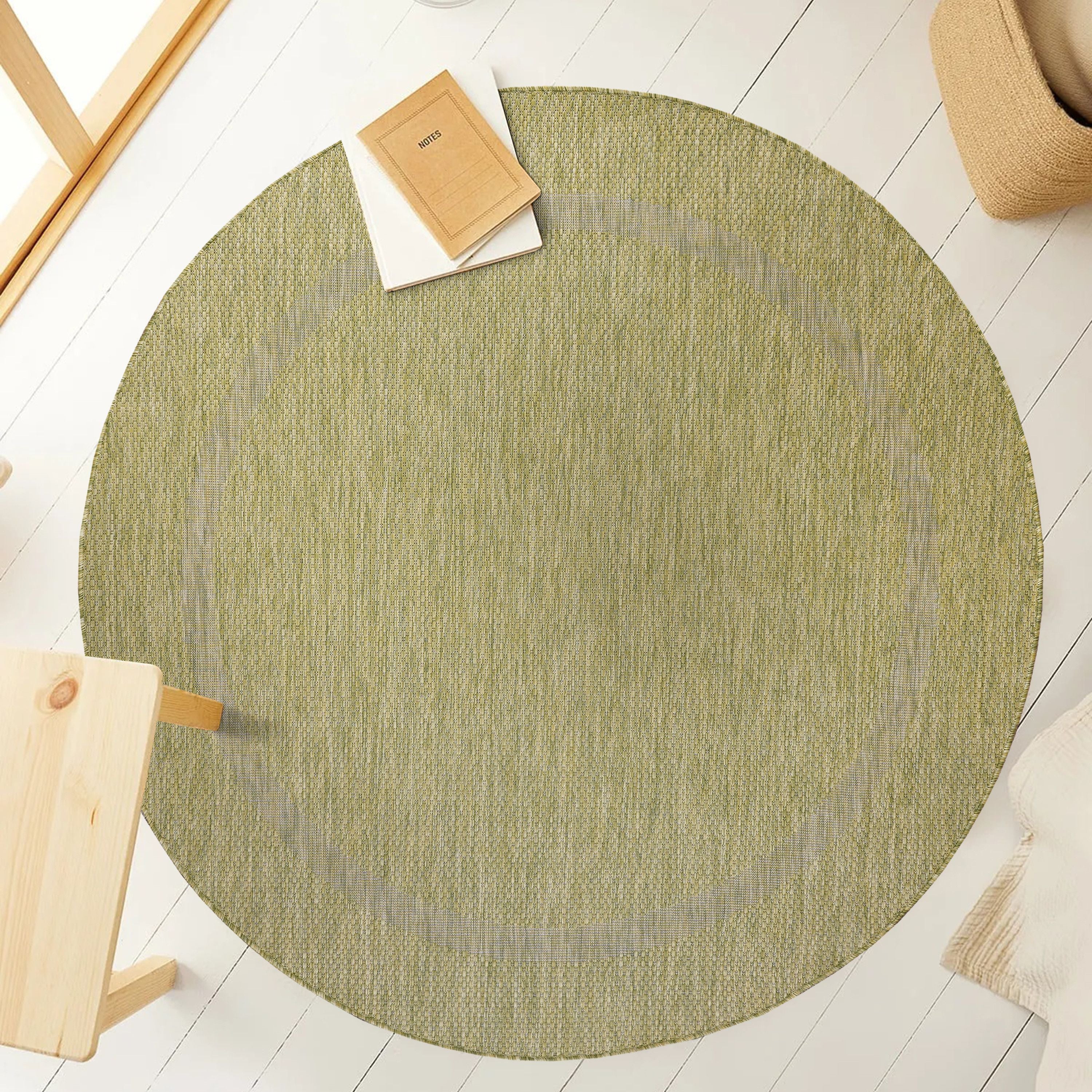 Outdoorteppiche, Unicolor - Einfarbig, Farbe Grün, Teppich für Terasse-Balkon-Küche, Rücken aus Polypropylen - Image 7