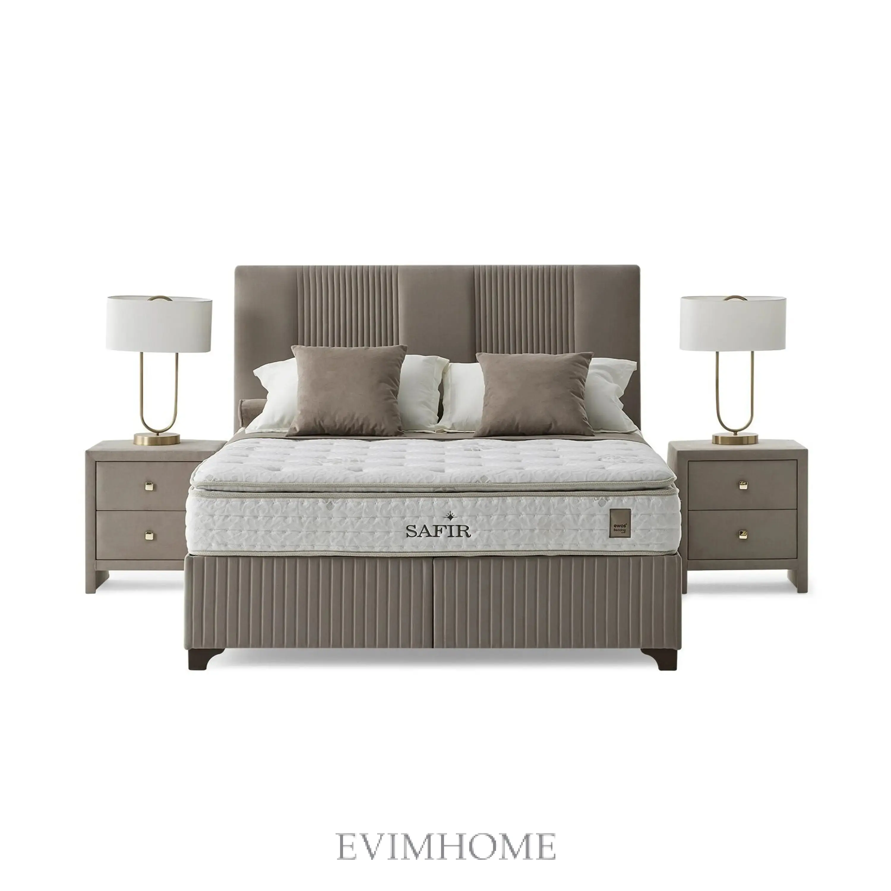 Safir Violet Boxspringbett mit Bonellfederkern Matratze - Image 2
