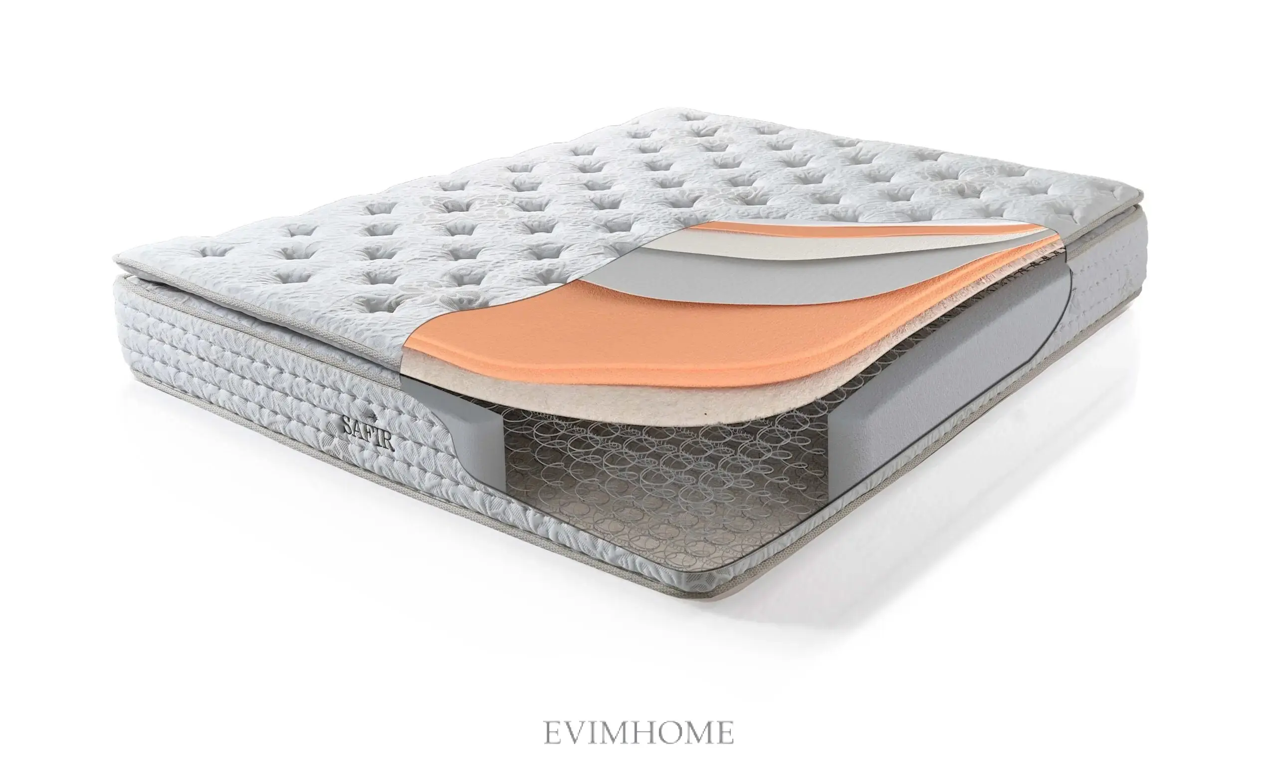 Safir Violet Boxspringbett mit Bonellfederkern Matratze - Image 6