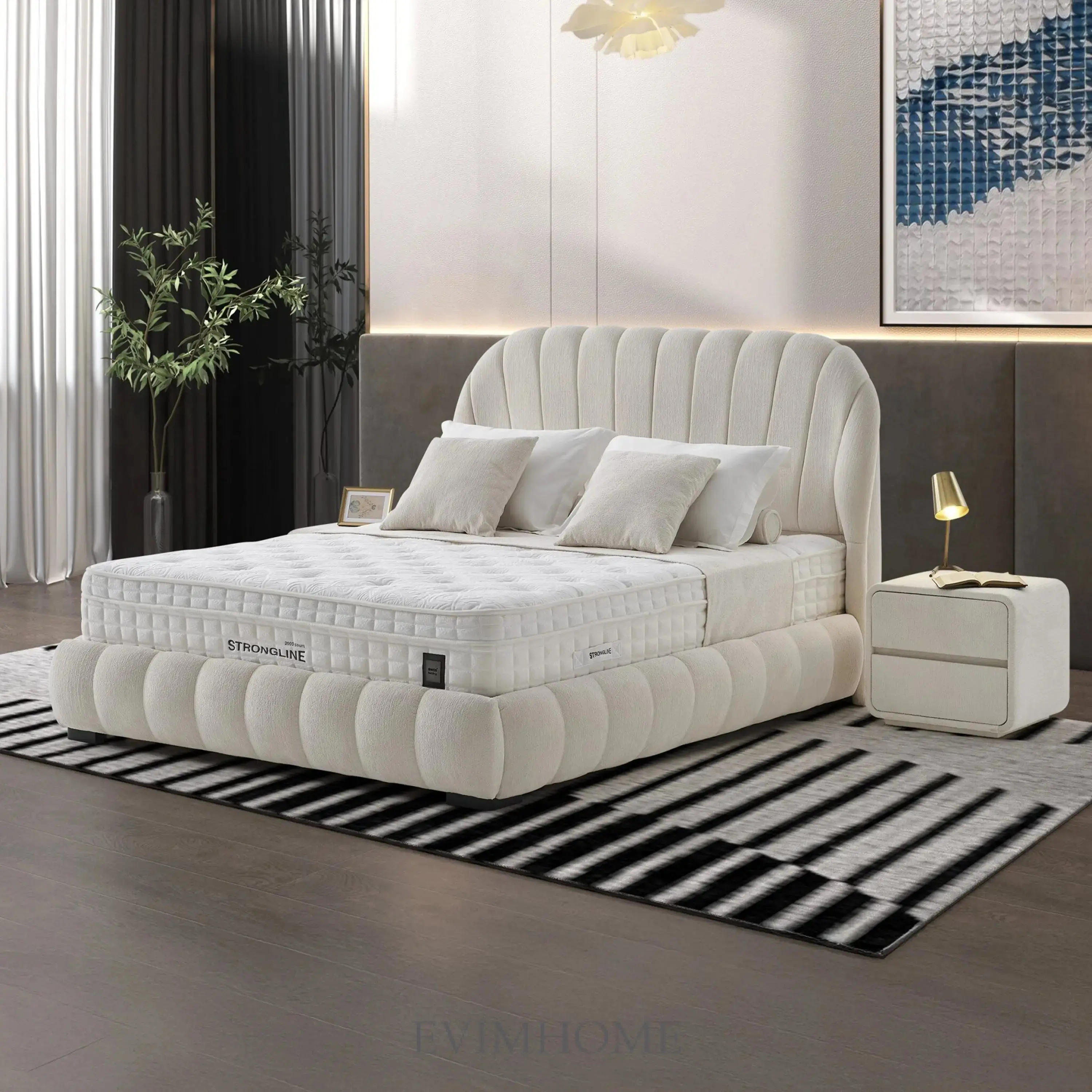 Strongline Sirius Boxspringbett mit extra fester Matratze