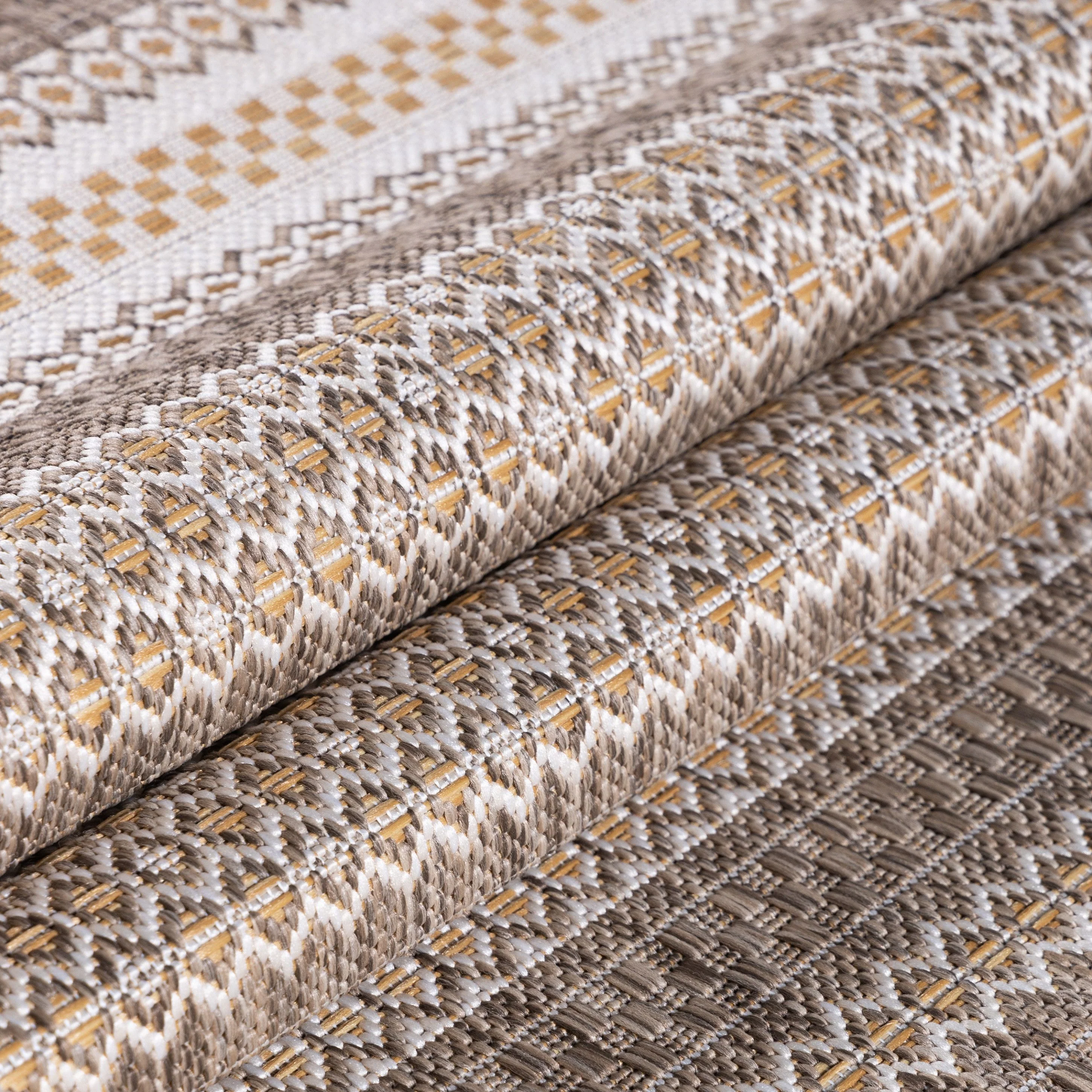 Vintage Outdoorteppich Beige: Balkon & Terrasse - Image 6