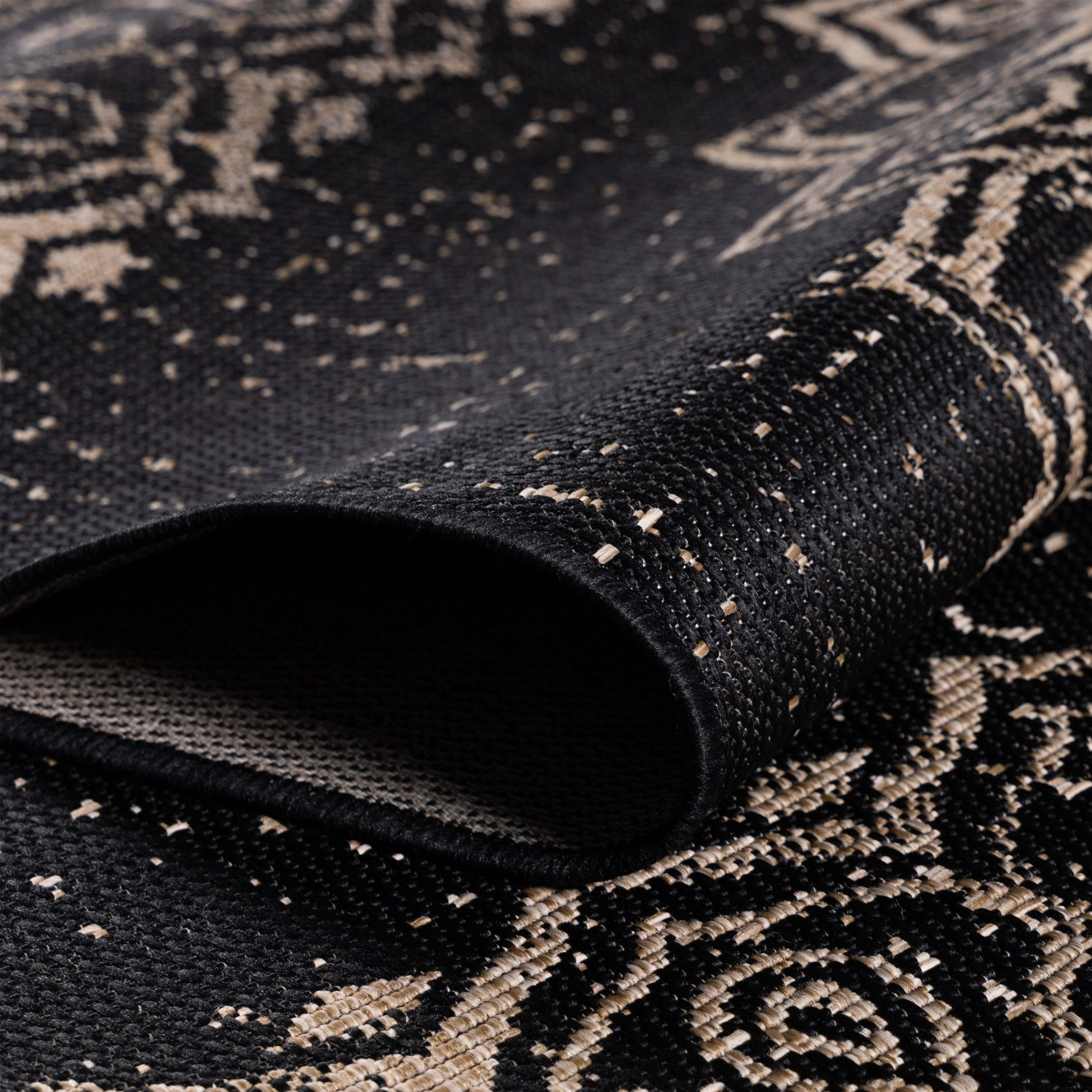 Sunny Outdoorteppich Schwarz | Vintage Design mit Muster - Image 5
