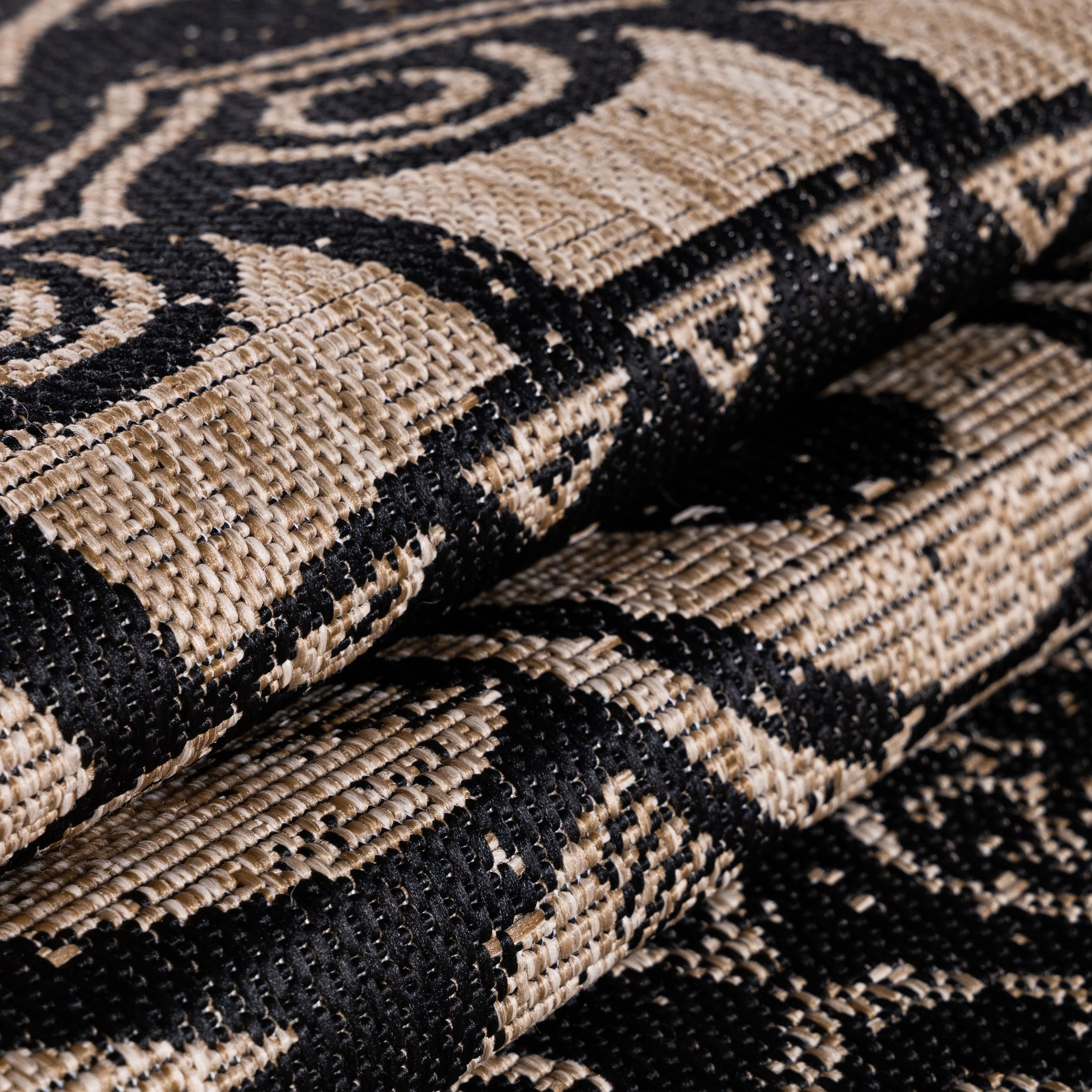 Sunny Outdoorteppich Schwarz | Vintage Design mit Muster - Image 6