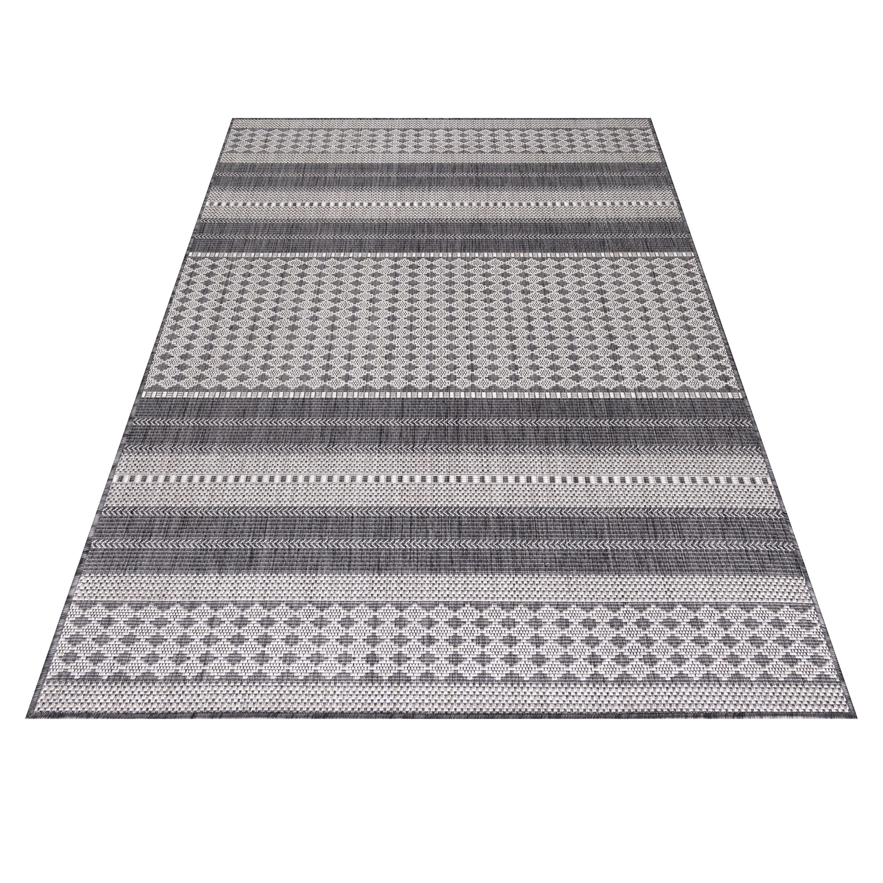 Sunny Outdoorteppich Beige | Vintage Muster in Grau - Image 3