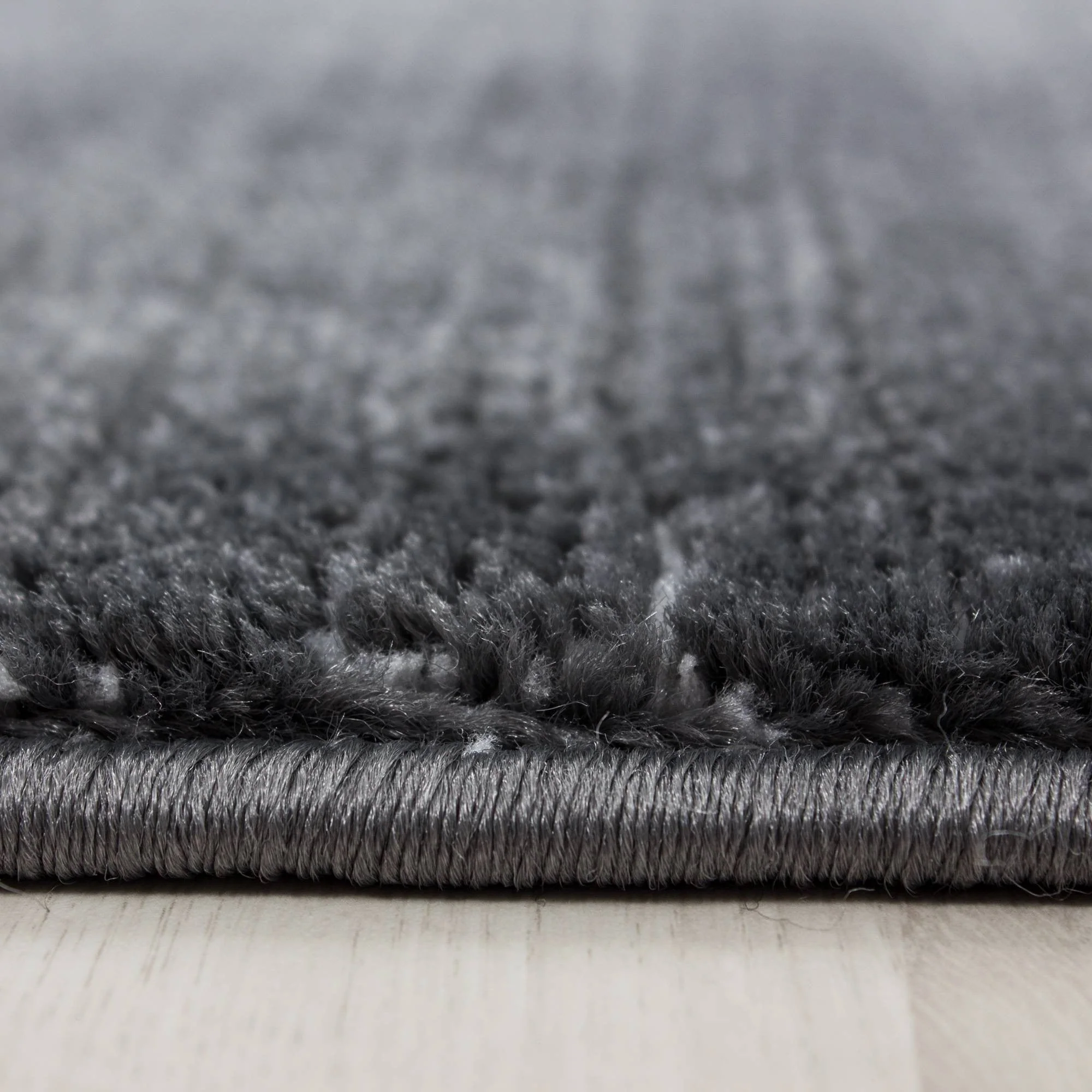 Teppich Modern Designer Wohnzimmer Bordüre Muster Meliert Grau Hellgrau - Image 2