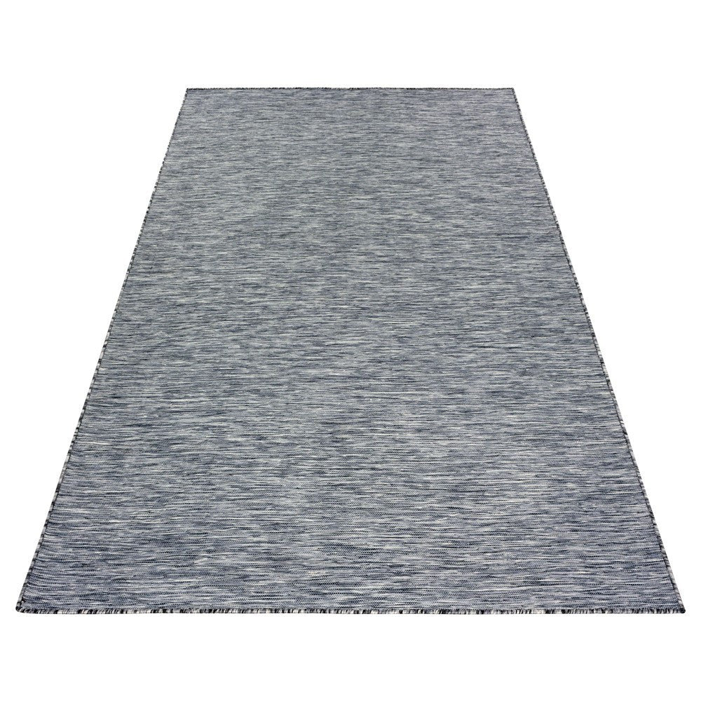 Teppich Sisal optik Flachgewebe Terrassen In-  outdoor meliert Anthrazit Grau - Image 5
