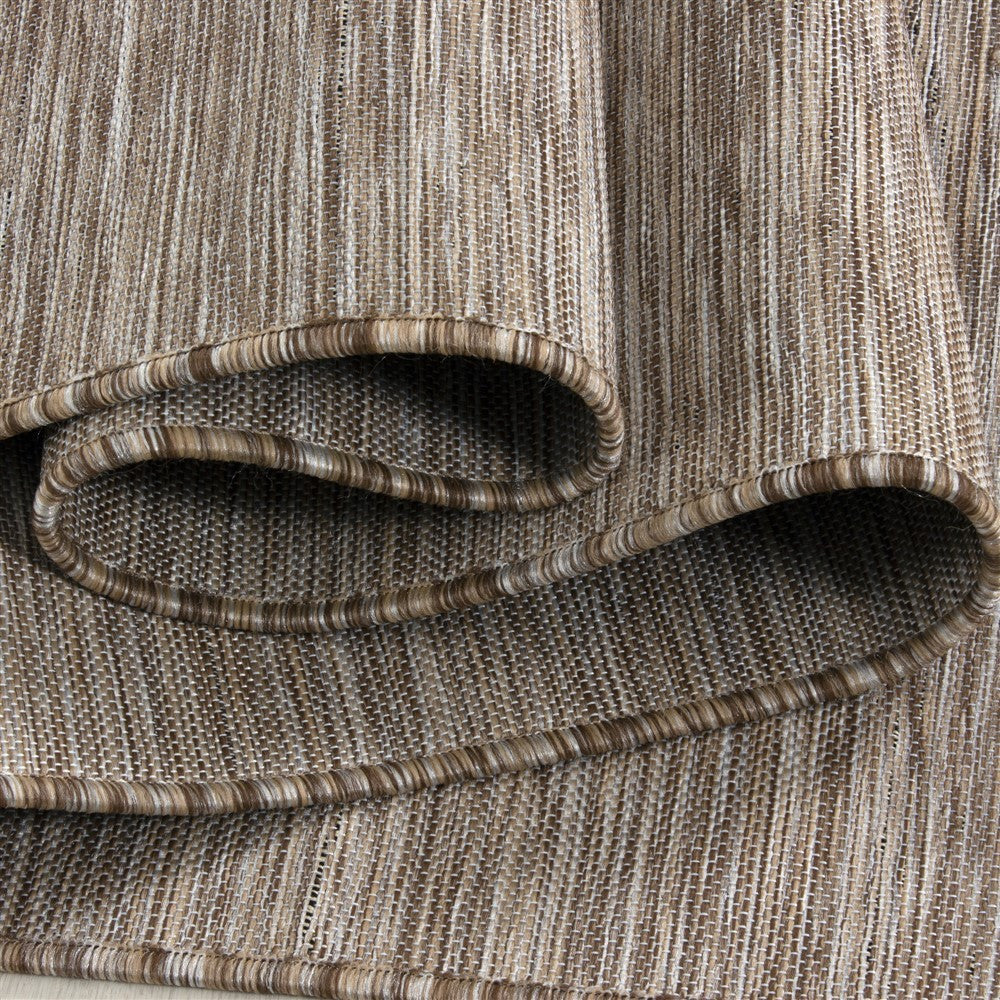 Teppich Sisal optik Flachgewebe Terrassen In- Outdoor Meliert Braun Beige Creme - Image 4