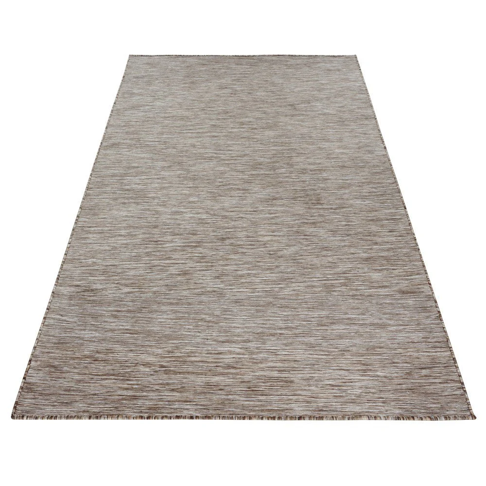Teppich Sisal optik Flachgewebe Terrassen In- Outdoor Meliert Braun Beige Creme - Image 5