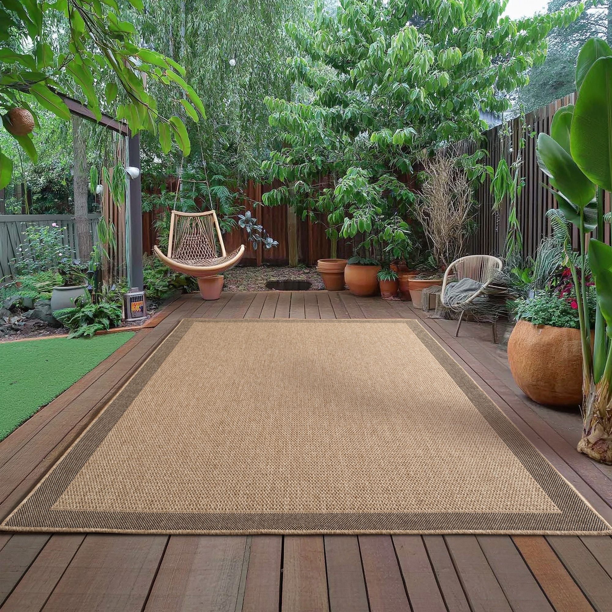 Timber In- & Outdoorteppich Läufer in Beige - Image 5