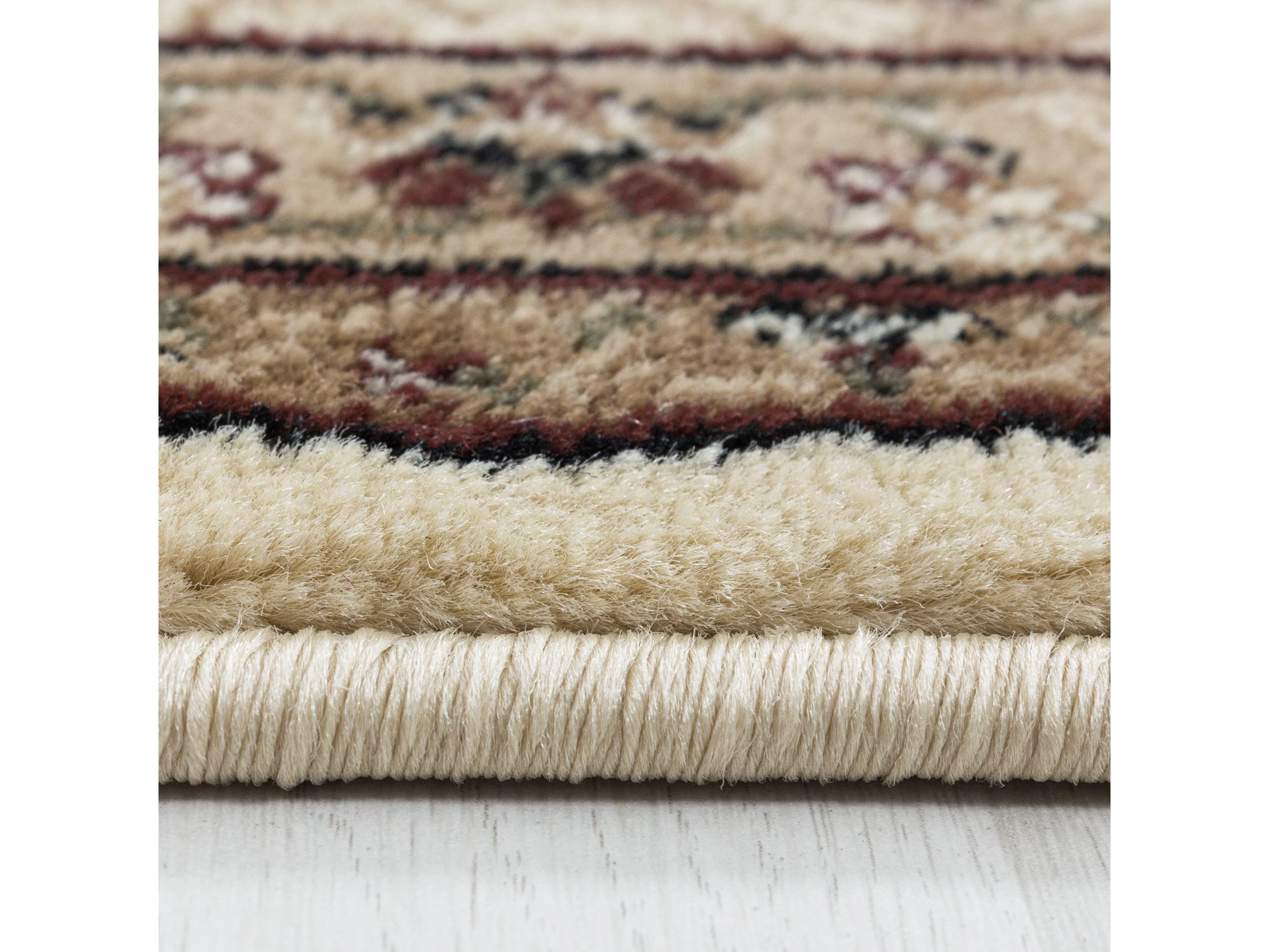 Wohnzimmer Teppich Orient Design: Klassisch Antik Beige - Image 4
