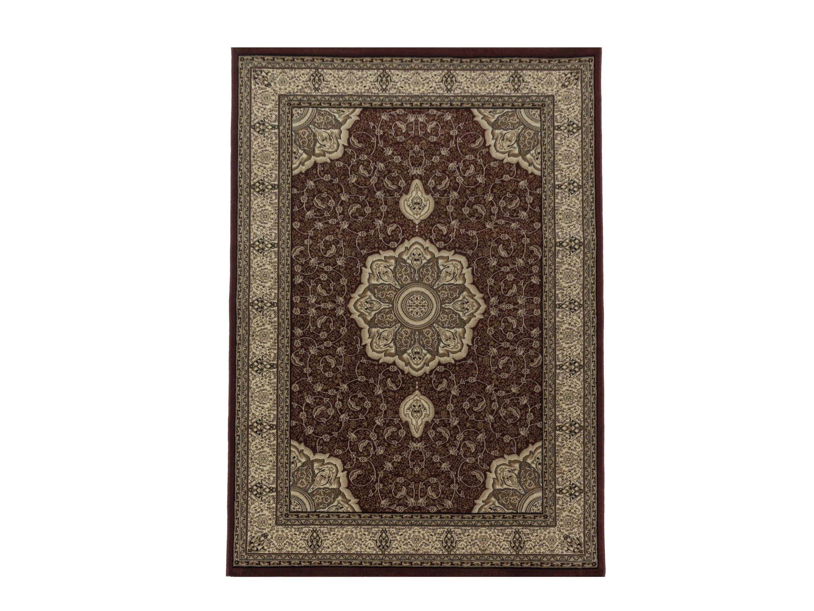 Wohnzimmer Kurzflor Teppich Design Orient Teppich Klassik Ornamente Bordüre Rot - Image 2