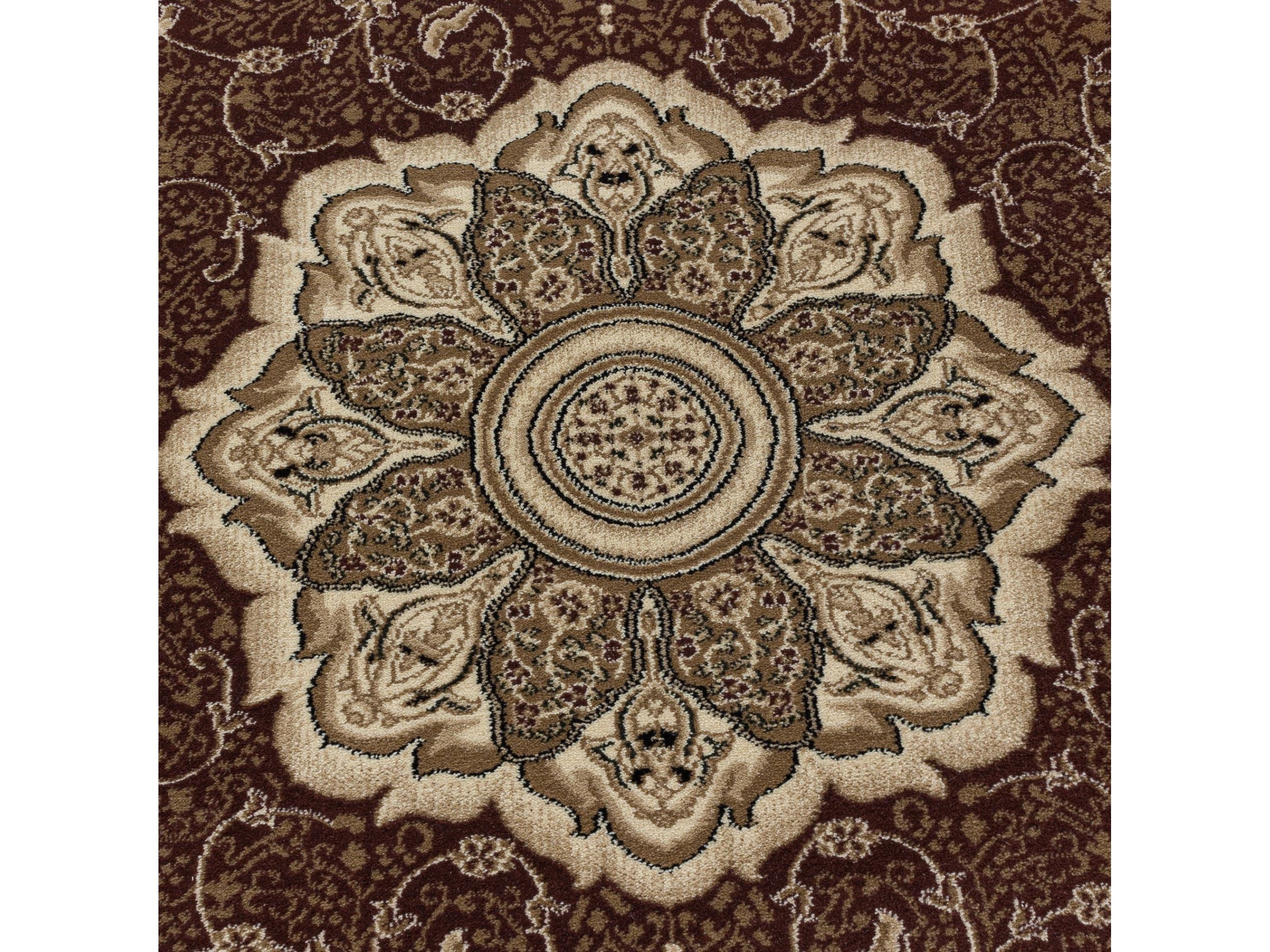 Wohnzimmer Kurzflor Teppich Design Orient Teppich Klassik Ornamente Bordüre Rot - Image 7