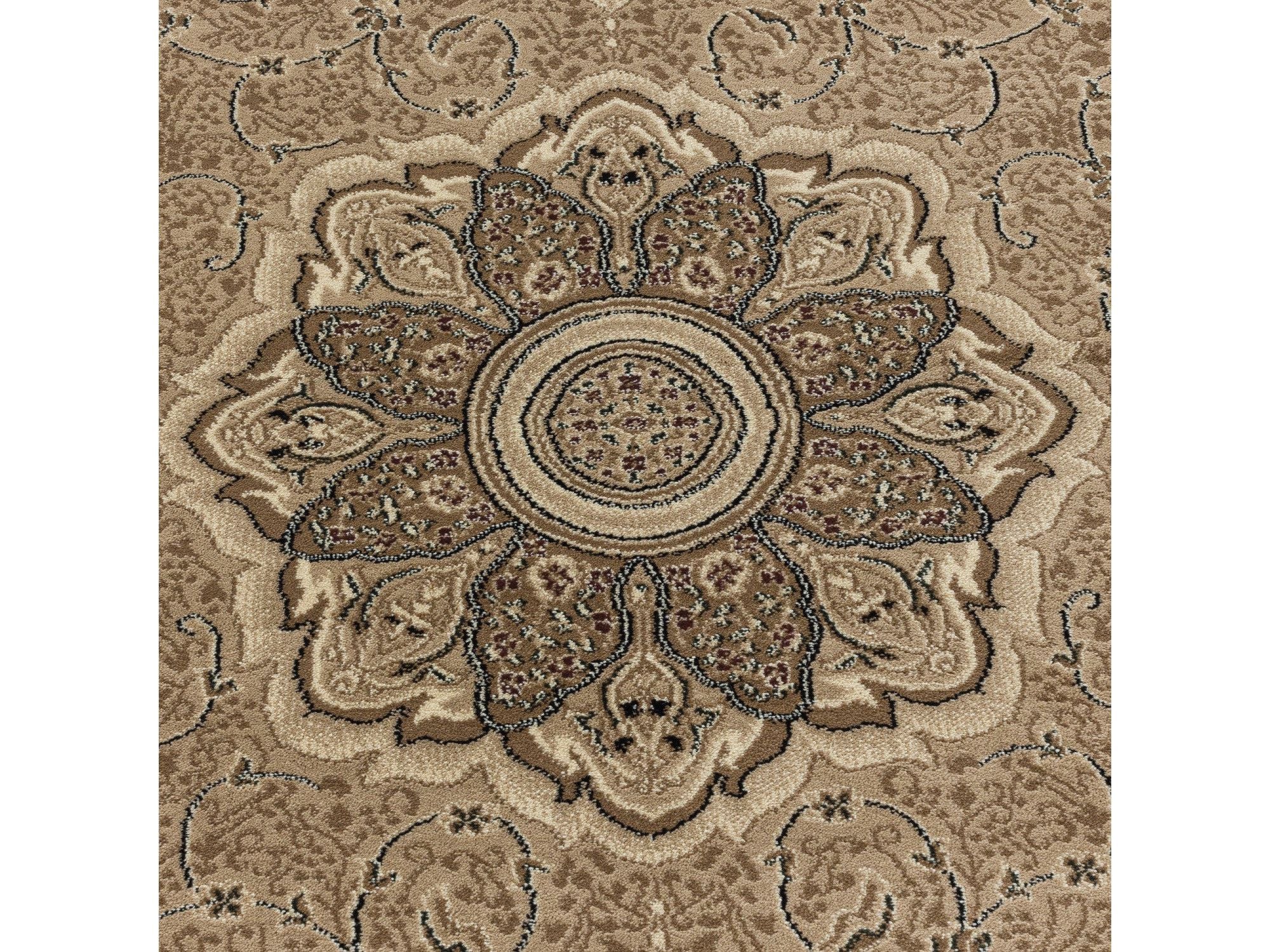Wohnzimmer Teppich Kurzflor Design Orient Teppich Klassik Ornament Bordüre Beige - Image 7