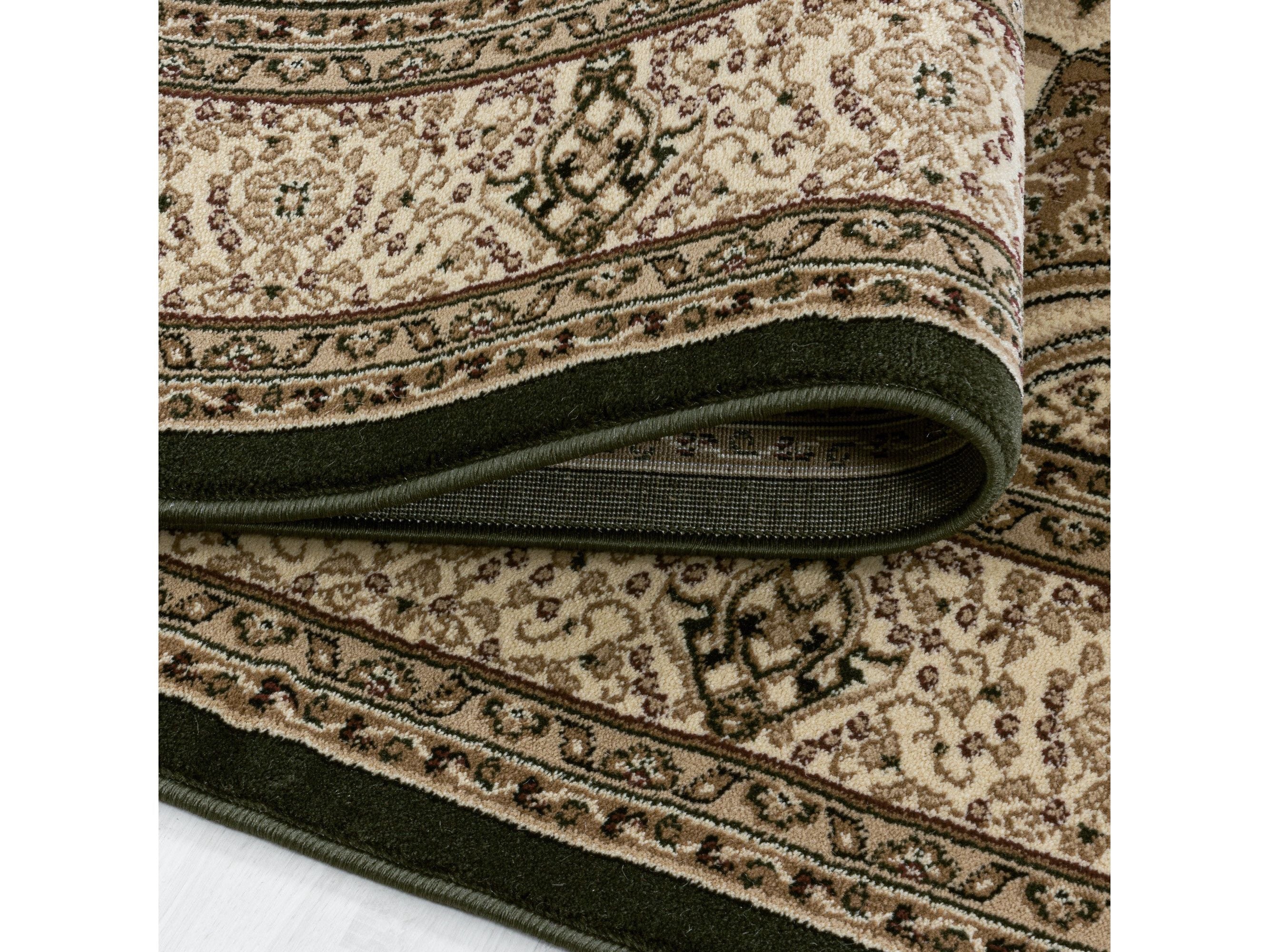 Wohnzimmer Teppich Kurzflor Design Orient Teppich Klassik Ornamente Bordüre Grün - Image 5