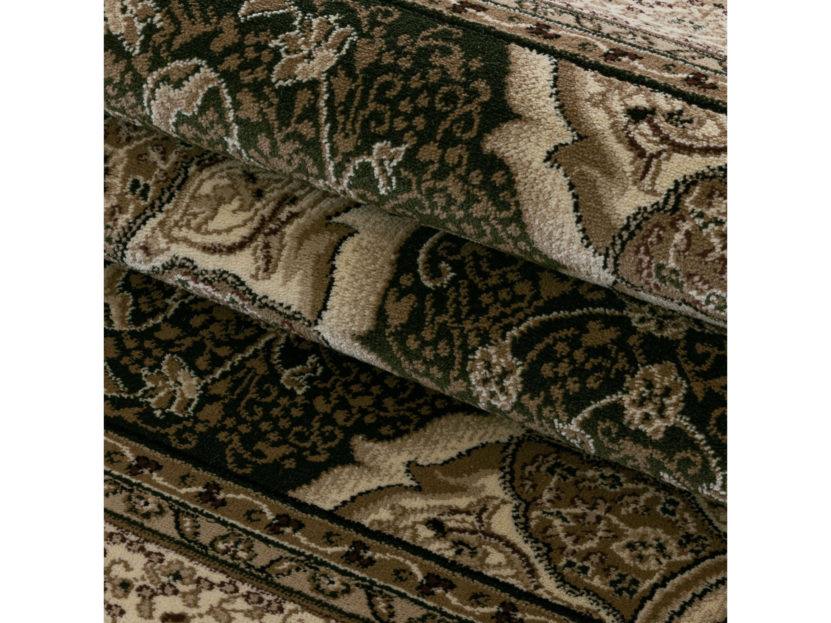 Wohnzimmer Teppich Kurzflor Design Orient Teppich Klassik Ornamente Bordüre Grün - Image 6