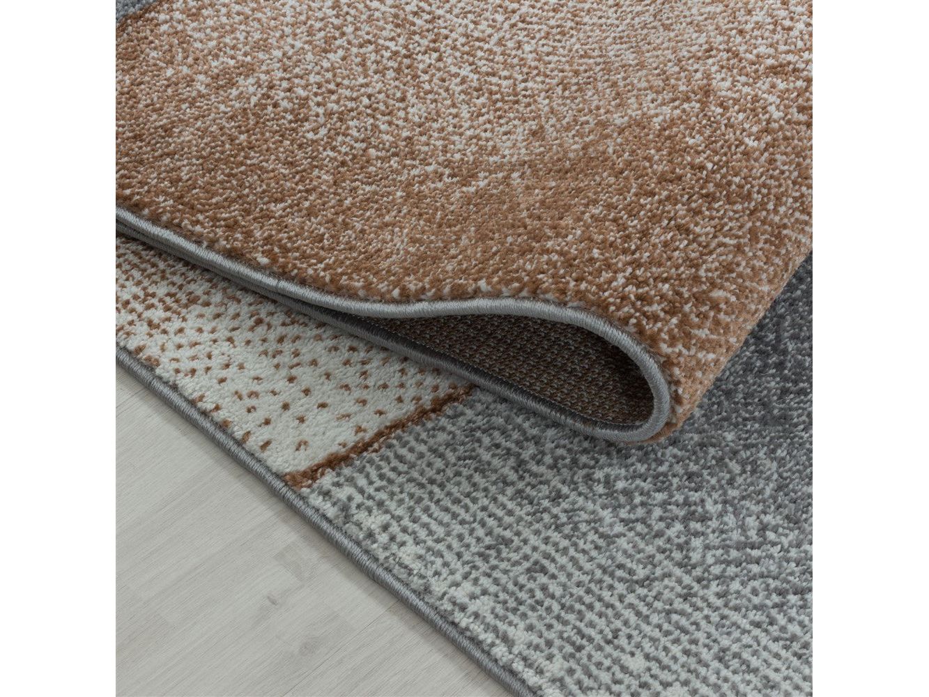 Wohnzimmerteppich Kurzflor Teppich Design Abstrakt Geometrisch Terra - Image 5