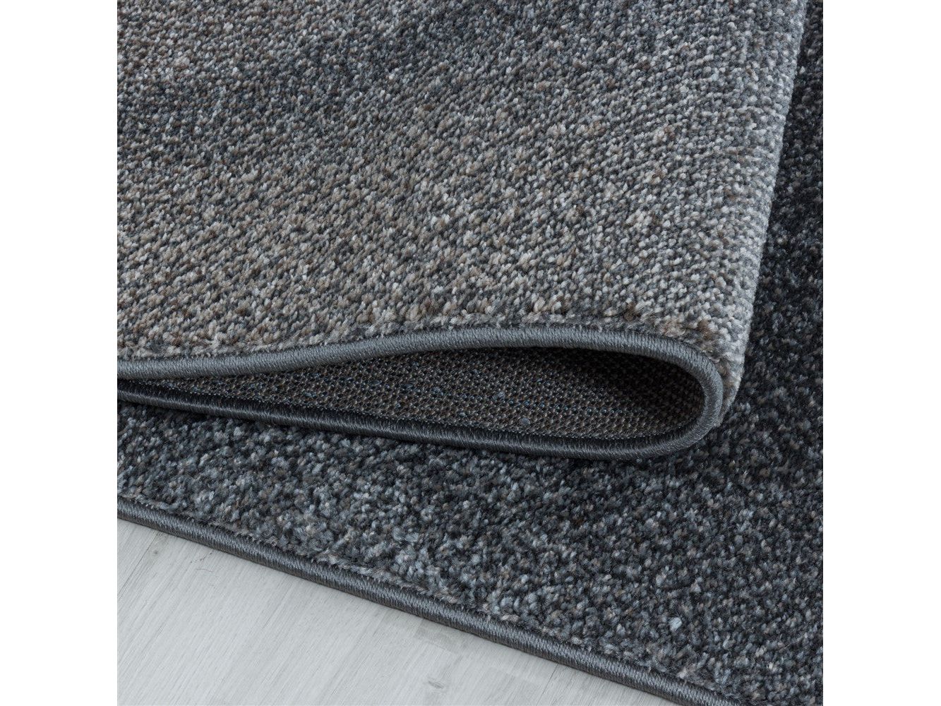 Wohnzimmerteppich Kurzflor Teppich Design Plastische Schatten Muster Braun - Image 4