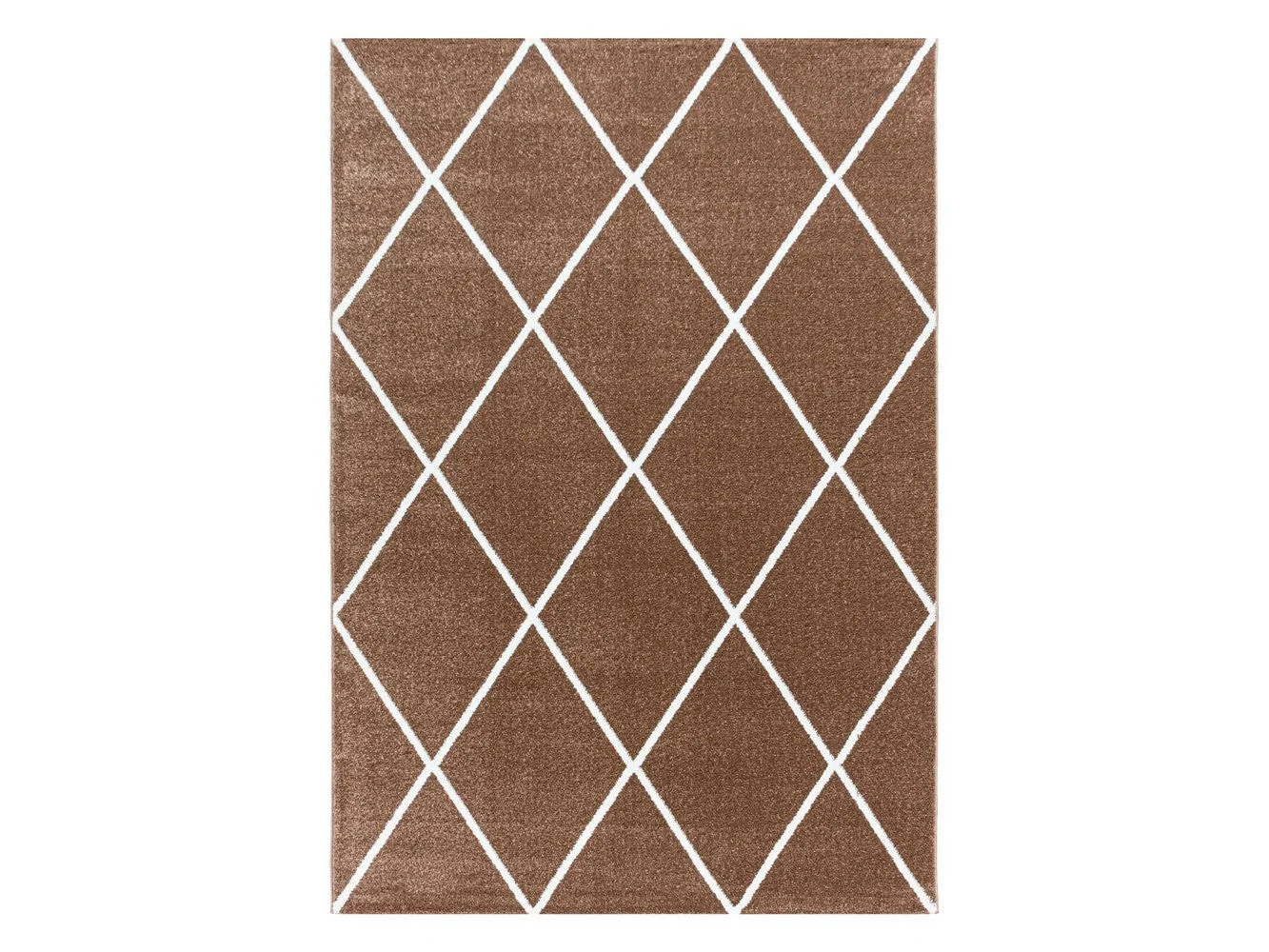 Kurzflor Teppich Terra | Rauten-Linienmuster - Image 3
