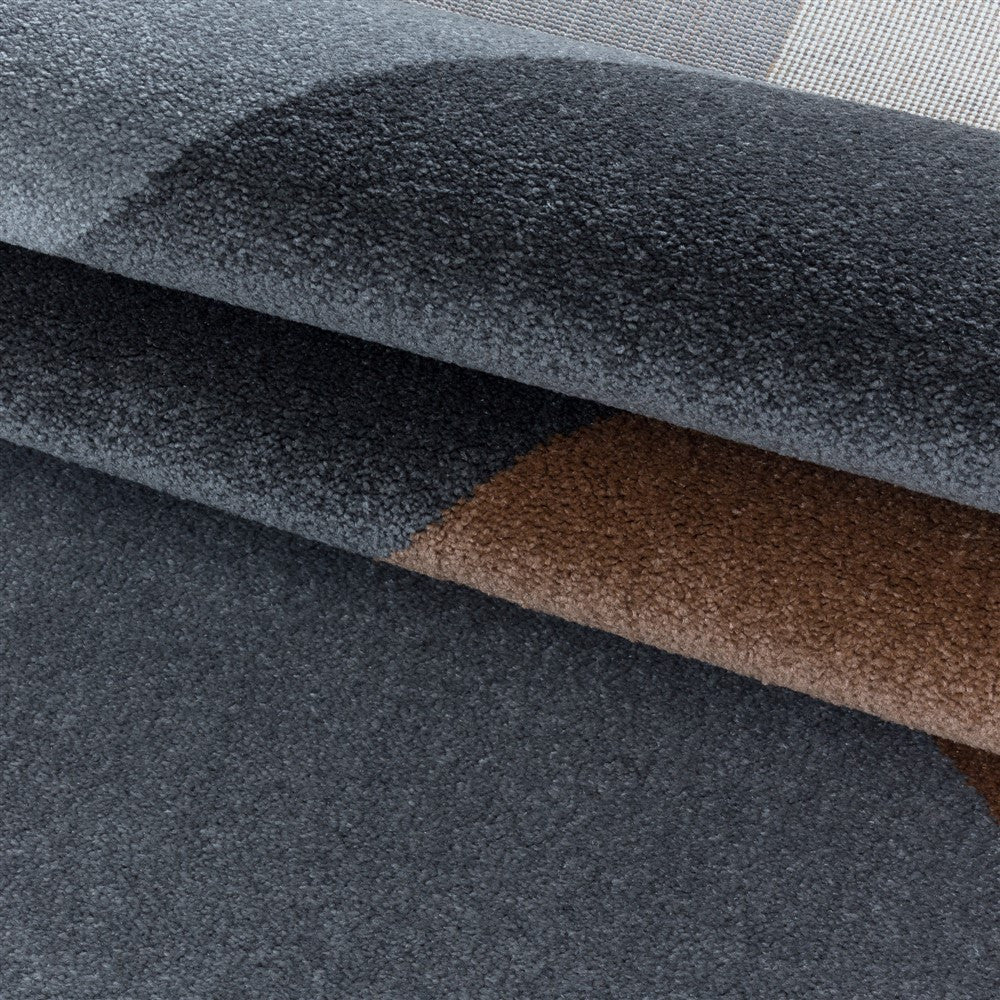 Wohnzimmerteppich Kurzflor Teppich Muster Geometrisch Modern Weich Terra - Image 6