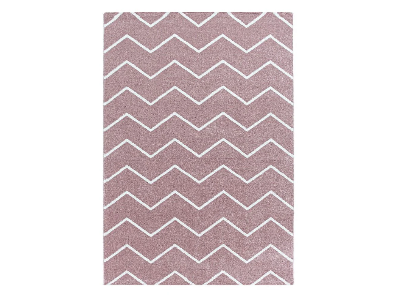 Wohnzimmer Teppich Rosa: Wellen Linien Design - Image 3